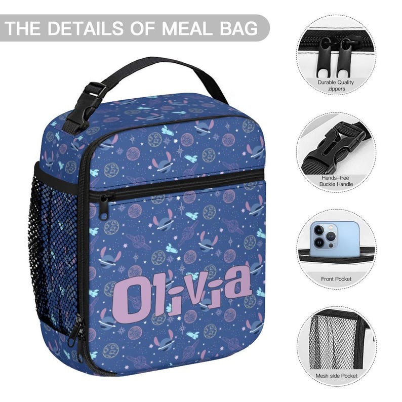 Gepersonaliseerde steekrugzakset schoollunchtas etui Cadeau afbeelding 9