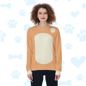 Blue Heeler Dog Costume Sweatshirt - Orange Dog Mom Halloween Outfit