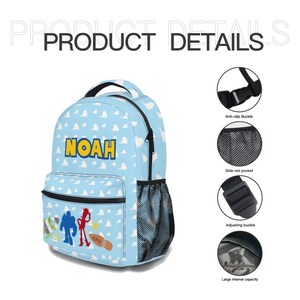 Gepersonaliseerde Toy Story-rugzakset Cloud Schooltas Cadeau afbeelding 6