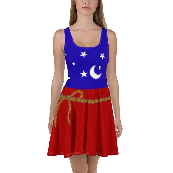 sachin and babi light blue dress Enchanted Sorcerer Mouse Skater Dress: Magical Theme Park Costume