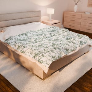 Winnie de Pooh-babydeken: saliegroen pluche toile katoenfluweel afbeelding 6
