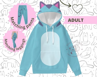 Sweat à capuche costume Gabby Rat : cosplay adulte avec oreilles