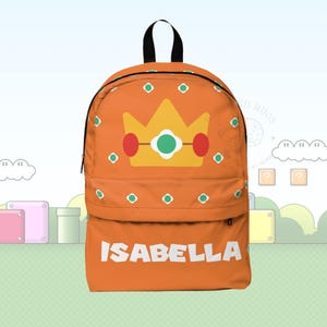 Sac à dos personnalisé Daisy pour enfants sac à dos gamer Mario fan cartable fille fleur sac à dos ensemble cadeau pour fille cartable personnalisable princesse