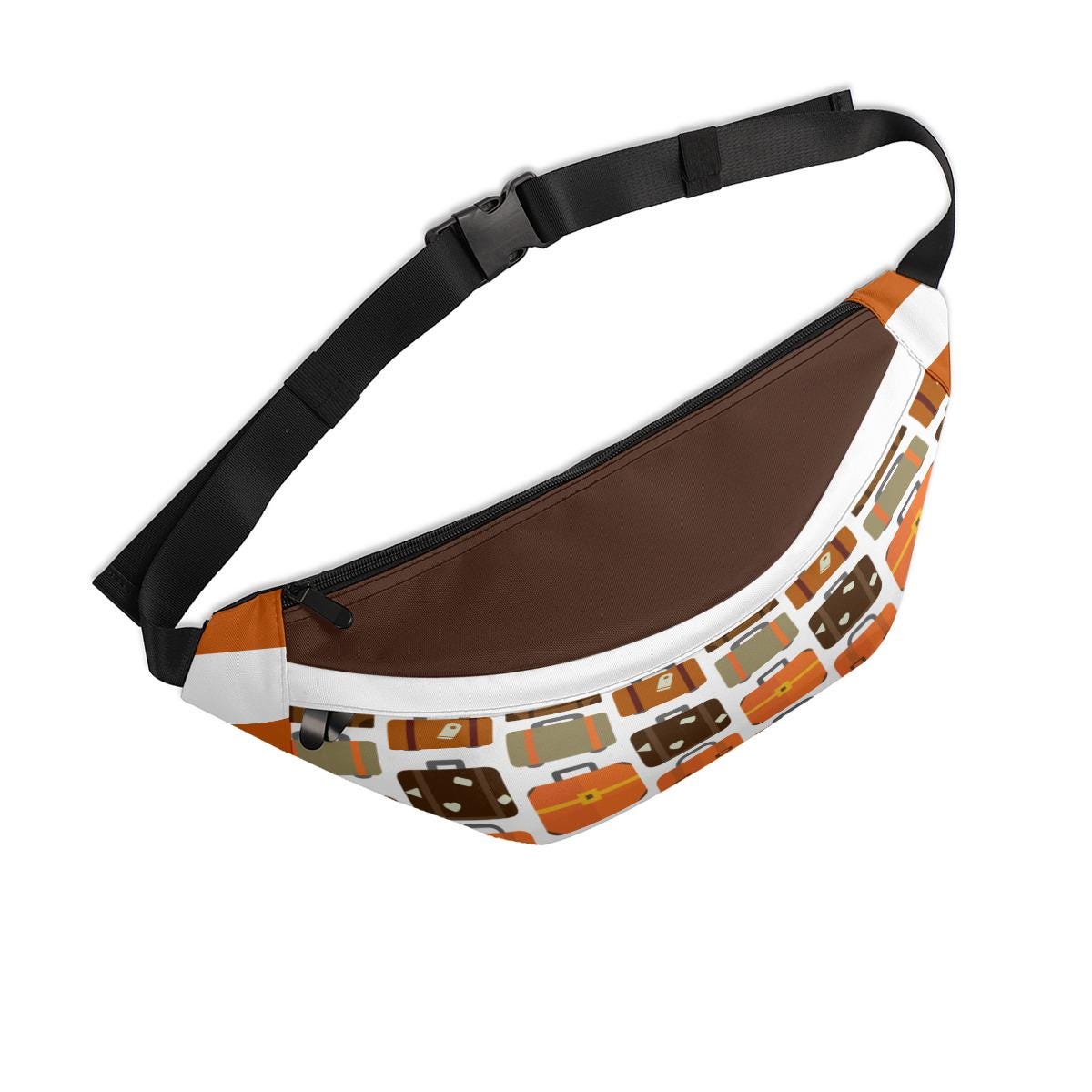 Discover Suitcase Print Fanny Pack