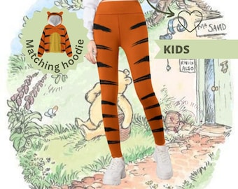 Kids Tigger Costume Leggings: Winnie the Pooh Halloween Dress-Up