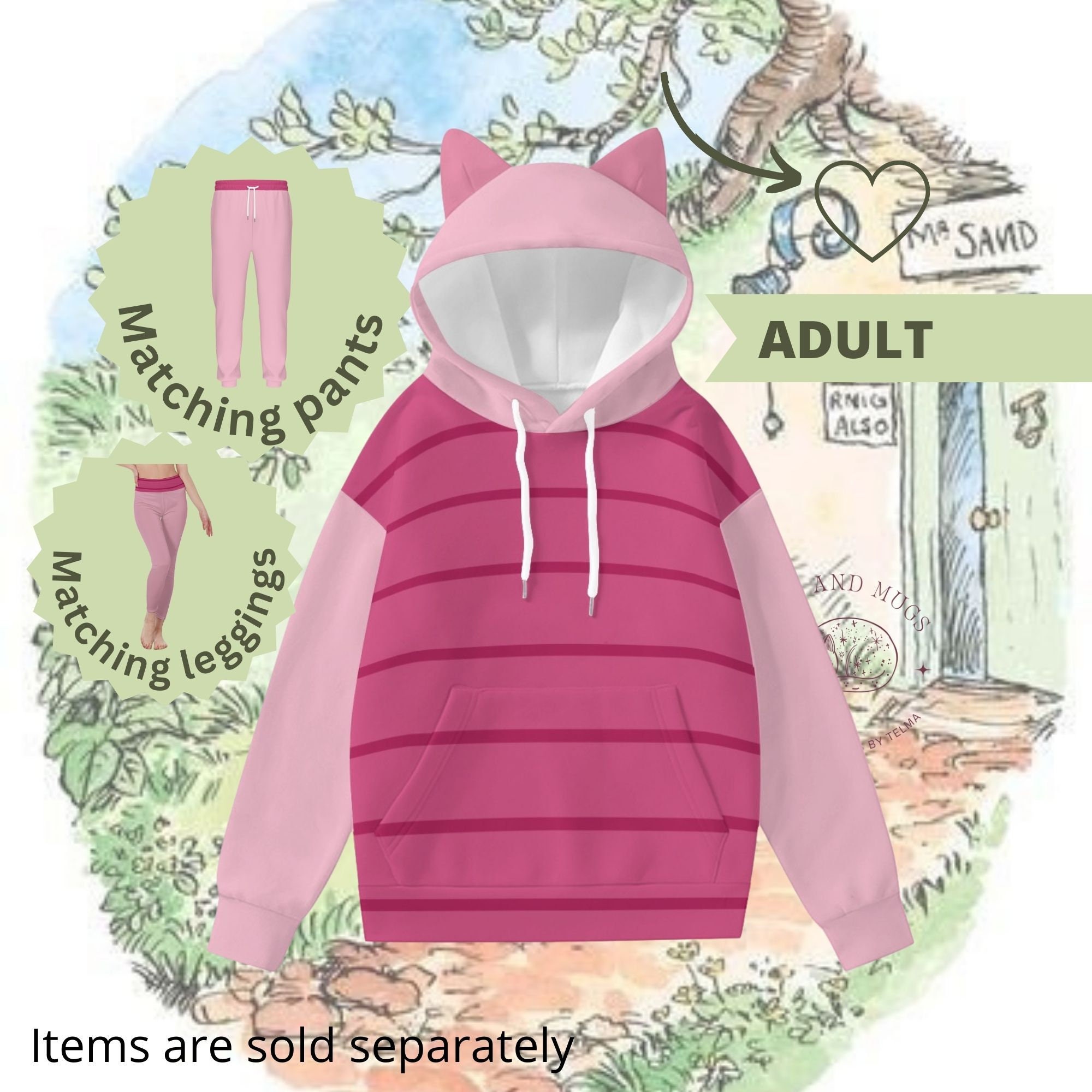 Piglet Hoodie Etsy UK