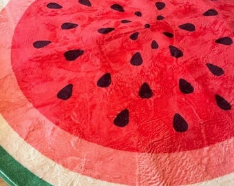 Wassermelone Teppich blau Spielzimmer Teppich blau Dekoration Spielzimmer Dekor Kleinkind Schlafzimmer