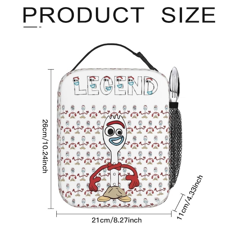 Forky Toy Story Backpack Set 3PCS | Personalized School Bag, Insulated Lunch Bag & Pencil Case image 11