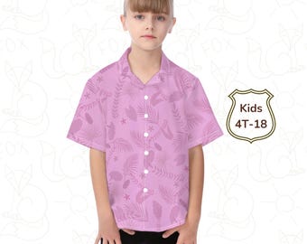 Nick Wild Hawaiian Shirt: Kids Fox Zoo Costume Cosplay Vacation Shirt