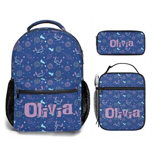 Gepersonaliseerde steekrugzakset schoollunchtas etui Cadeau afbeelding 2
