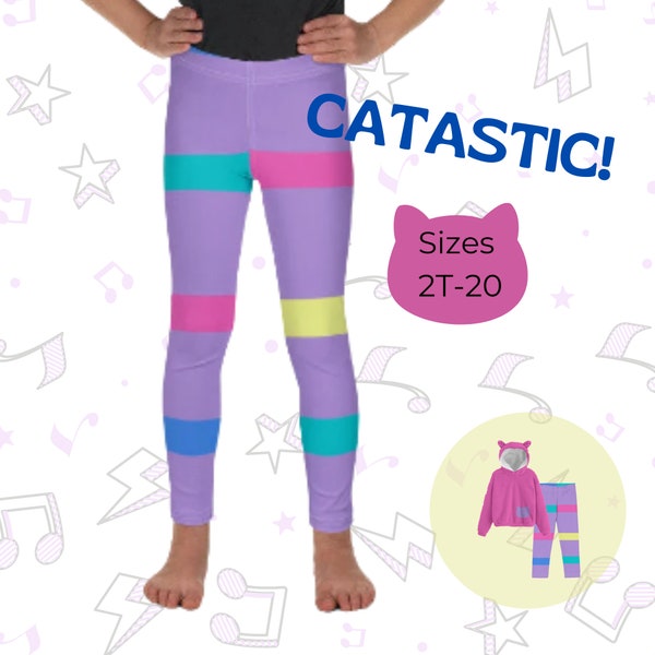 Gabby's Dollhouse DJ Cat Leggings Gabby's Dollhouse Halloween costume cat music cosplay gabby cats toddler halloween adult costume