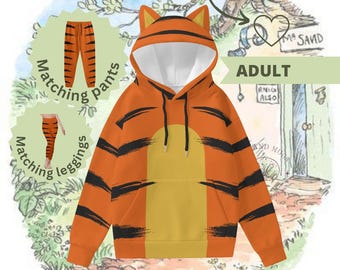 Felpa con cappuccio di Tigro: costume da adulto di Winnie-the-Pooh