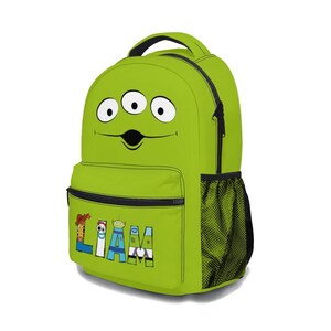 Toy Story Alien Pizza Planet Backpack Set | Personalized Lunch Bag, Pencil Case image 3