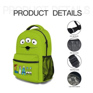Toy Story Alien Pizza Planet Backpack Set | Personalized Lunch Bag, Pencil Case image 5