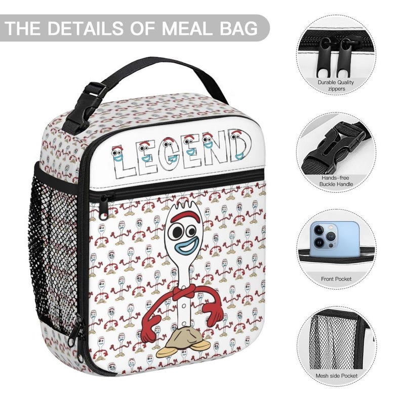Forky Toy Story Backpack Set 3PCS | Personalized School Bag, Insulated Lunch Bag & Pencil Case image 9