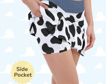 Jessie Running Skort: cowgirl-kostuum cosplay - sportrok met zak