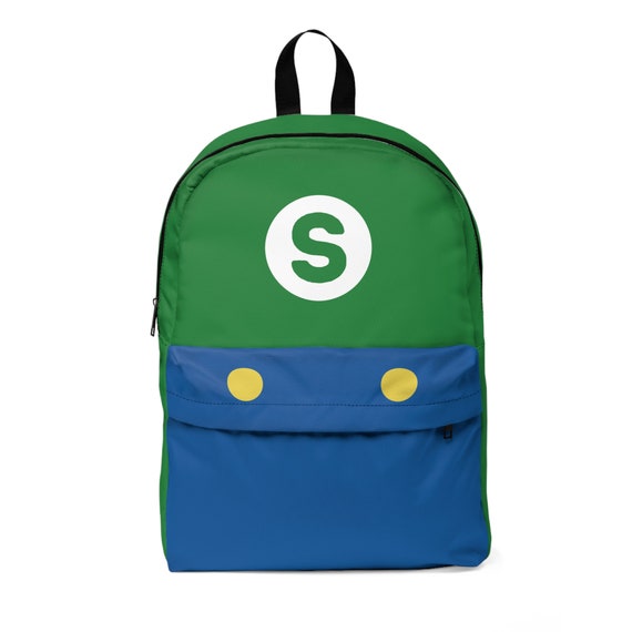 Luigi Mochila de jugador personalizada Mochila de Luigi personalizada Equipo de fan de Luigi Mochila de juego retro para ninos regalo para regalo de jugador cumpleanos verde Etsy Espana