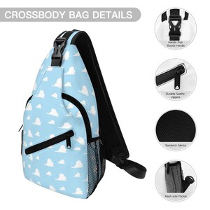 Toy Story Cloud Chest Bag Andy Room Sky Sling Pack, Theme Park Daypack image 7