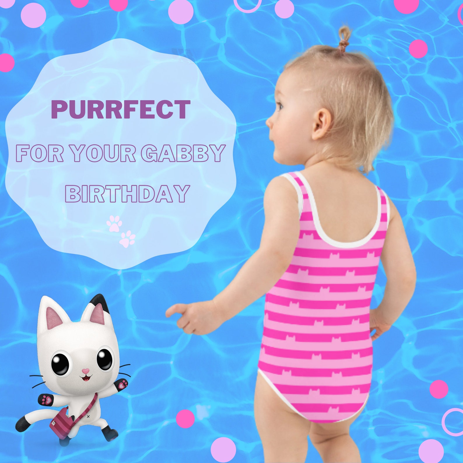 Gabby's Striped Swimsuit From Gabby's Dollhouse Etsy