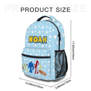 Gepersonaliseerde Toy Story-rugzakset Cloud Schooltas Cadeau afbeelding 10