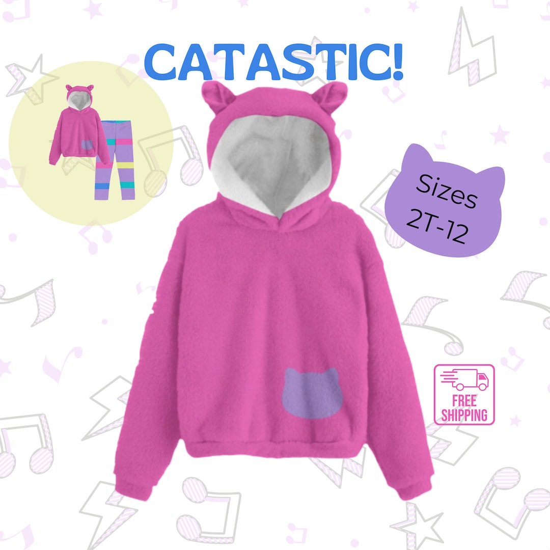 Pink cat sales ear hoodie