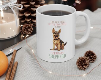 Tazza Con Pastore Tedesco E Scritta 'A Dog Loves You' - Regalo Per Amanti Dei Cani, Lavabile In Lavastoviglie - 3