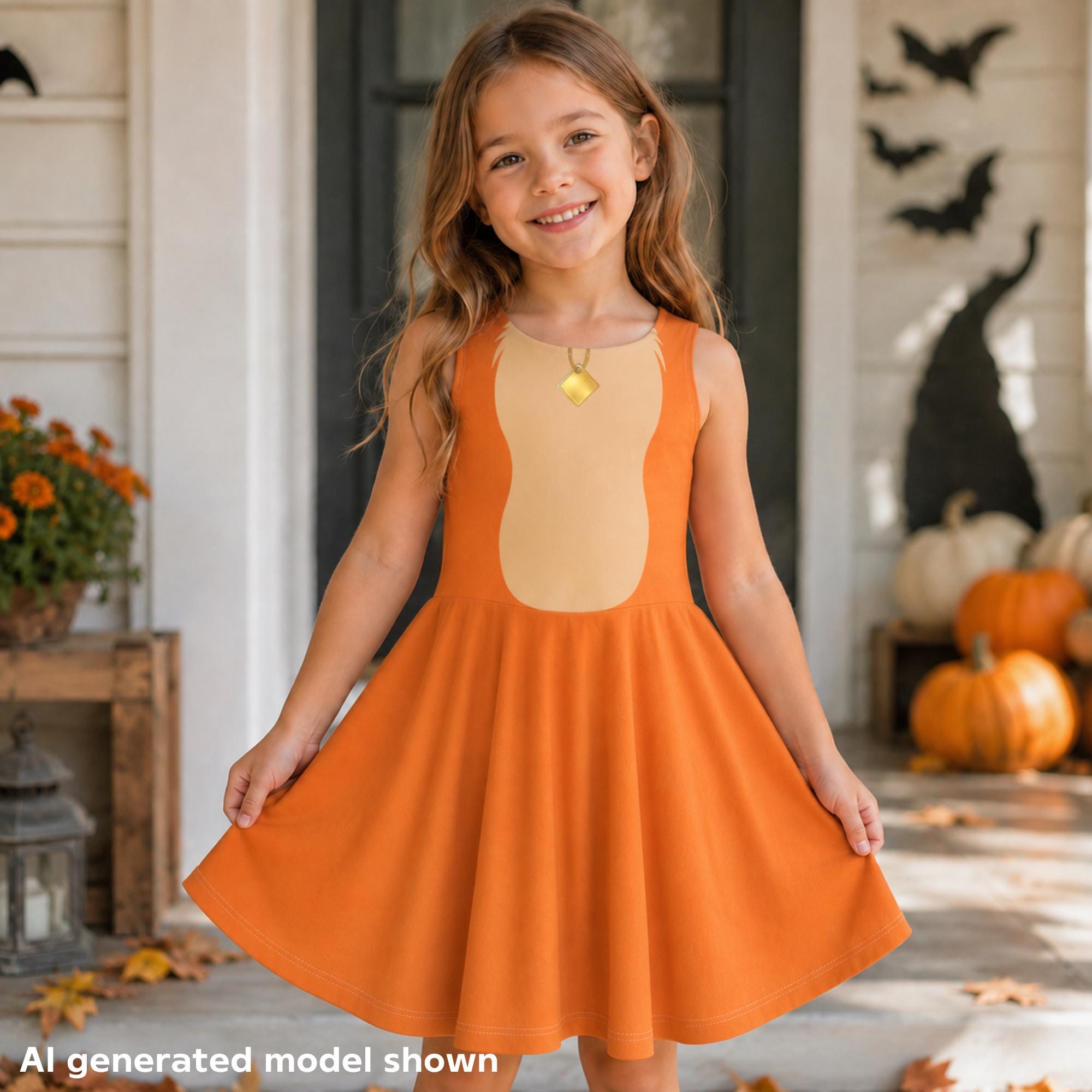 Lady and the Tramp Toddler Dress: Sleeveless Disnee Inspired Costume