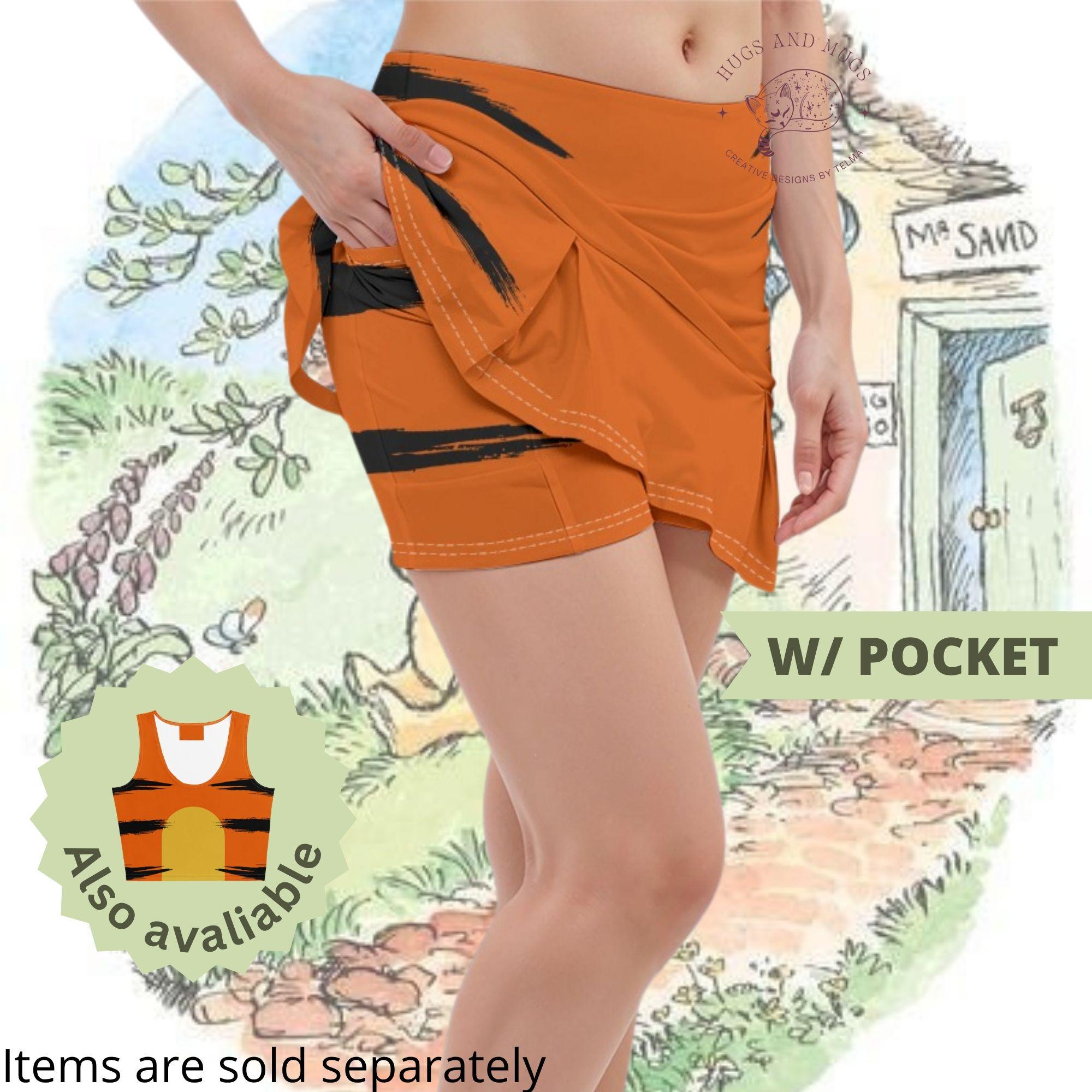 Tigers Print Athletic Skirt Set main image 0