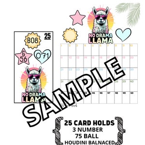 Pas de lama dramatique - 3 numéros, 25 cartes, maître et feuille de garde