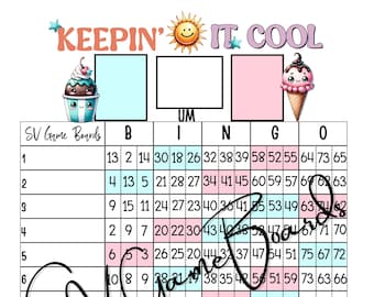 Keepin it cool triple bingo (mixed, blank)