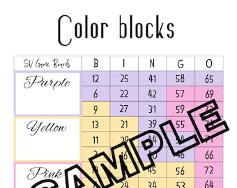 Blocos de cores Tetris (misto, direto, em branco)