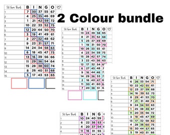 2 color bingo bundle 75 ball (5 mixed)