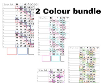 Lot de 75 boules bingo (2 couleurs)