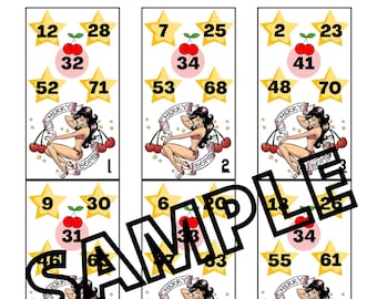 cherry bomb 5 number holds (25 card, master, call sheet)