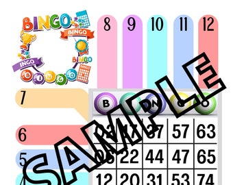 Bingo square 12 player (4 mixed, 1 blank)