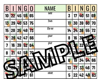double bingo pineapple watermelon (mixed,blank)