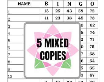 Basic bingo mixed package (5 mixed copies)