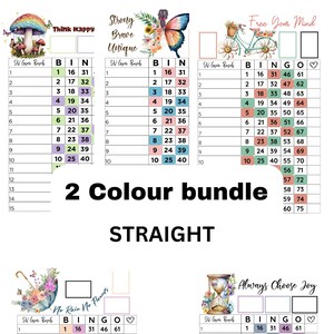2 Colour motivational bingo bundle (5 straight)