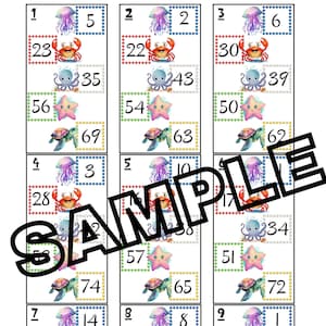 Under the sea 5 prises de numéros (25 carte, master, call sheet)