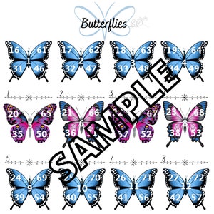 Butterfly bingo (mixed and straight)