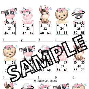 Bingo fleurs animaux (mixte, droit, vierge)