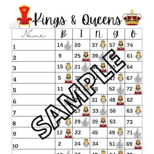 Bingo Kings & Queens (mixte, droit, blanc)