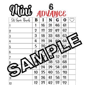 Mini 8 zaawansowane bingo (mieszane, proste, puste)