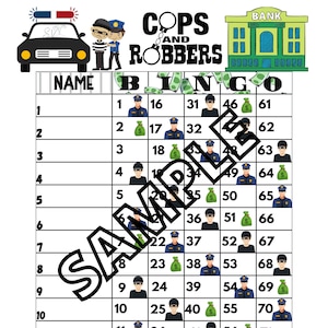 Bingo flics et voleurs (mixte, hétéro, vierge)