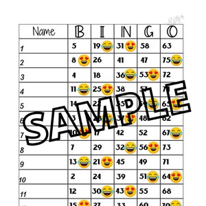 emoji bingo (mixte, hétéro, vierge)