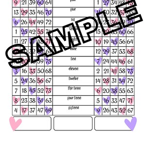 Puede incluir: Una tarjeta de bingo imprimible con números y corazones en rosa y morado. La tarjeta está etiquetada como "BINGO" y tiene un espacio para un nombre. Los números en la tarjeta son 15, 28, 34, 57, 65, 14, 22, 43, 53, 66, 12, 19, 41, 54, 62, 9, 21, 39, 60, 64, 13, 29, 35, 46, 70, 6, 26, 44, 49, 72, 1, 25, 42, 55, 74, 11, 27, 48, 71, 20, 39, 75, 3, 16, 33, 50, 68, 5, 24, 36, 56, 67, 7, 18, 45, 52, 73, 8, 23, 38, 51, 63, 4, 17, 37, 47, 69.