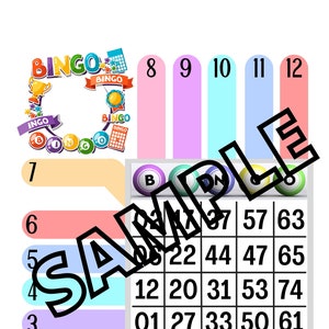 Bingo carré 12 joueurs (4 mixtes, 1 vierge)