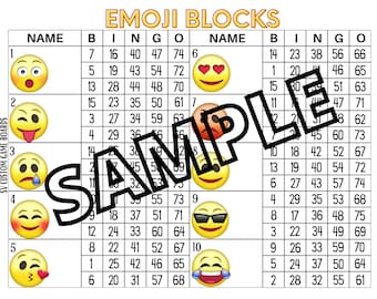 Emoji double blocks (mixed, blank)