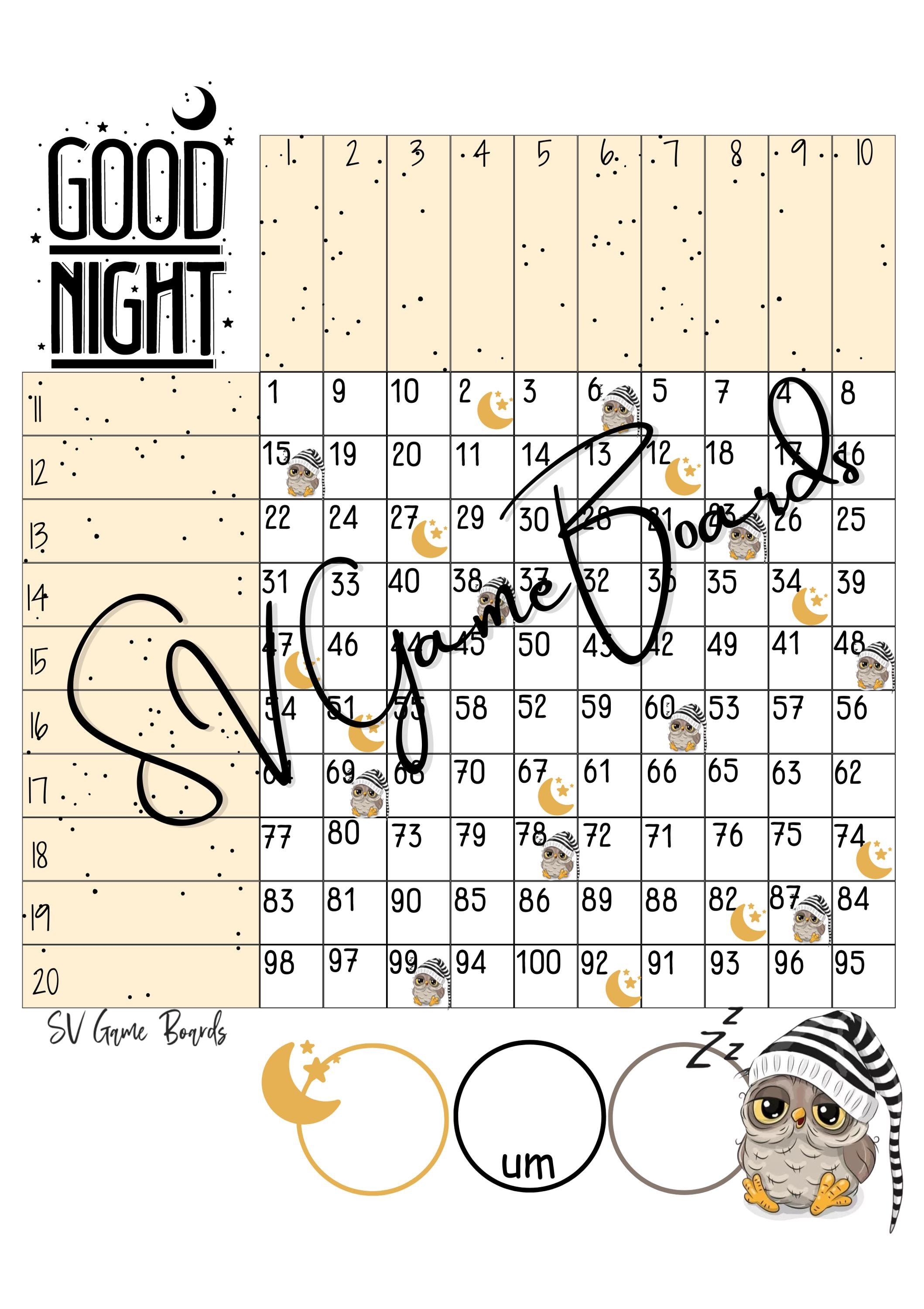Good night owl grid 100 ball (mixed, straight, blank)