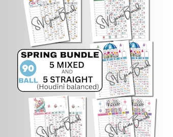 Spring bundle 90 ball 15 line (5 mixed and 5 straight)